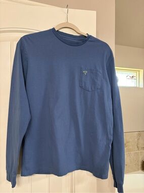 Birddogs Men's Long-Sleeve Pocket Tee — Blue
